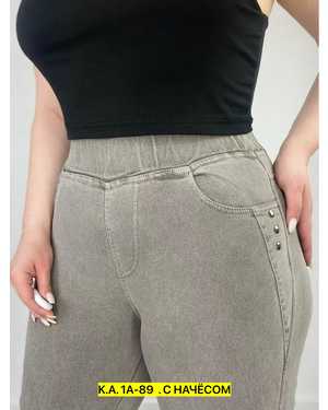 ДЖЕГГИНСЫ ТКАНЬ ДЖИНС С НАЧЕСОМ