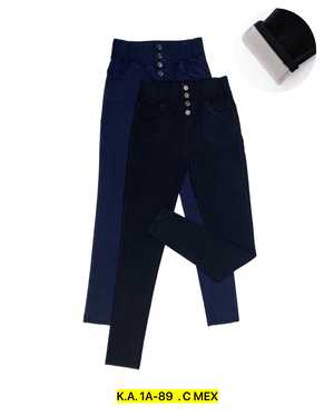 ДЖЕГГИНСЫ В РАЗМЕР ТКАНЬ ДЖИНС НА ФЛИСЕ