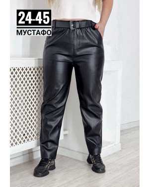 ШТАНЫ ТКАНЬ НАТУРАЛЬНАЯ КОЖА