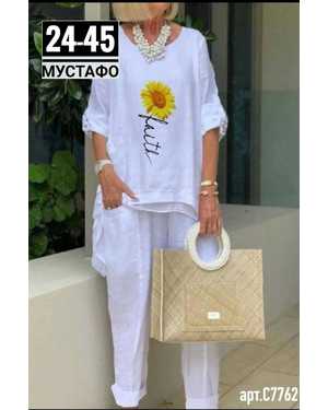 ЖЕНСКИЙ КОСТЮМ ДВОЙКА ТКАНЬ СИНГАПУР