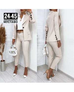 ЖЕНСКИЙ КОСТЮМ ДВОЙКА ТКАНЬ БАРБИ С ПОДКЛАДКИ