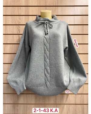 СВИТЕР ТКАНЬ 52% CASHMERE, 28% WOOL, 15% COTTON, 5% ELASTANE