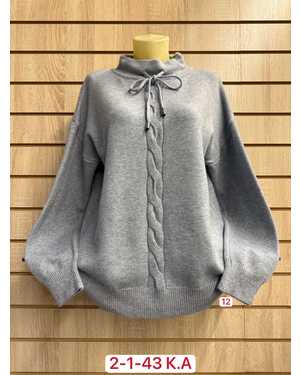 СВИТЕР ТКАНЬ 52% CASHMERE, 28% WOOL, 15% COTTON, 5% ELASTANE