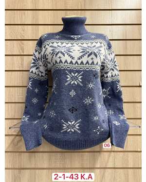 СВИТЕР ТКАНЬ 60% COTTON, 20% CASHMERE, 10% WOOL, 10% ANGORA