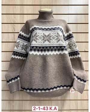 СВИТЕР ТКАНЬ 50% NYLON, 18% COTTON, 12% ARCLYC, 10% CASHMERE, 10% WOOL