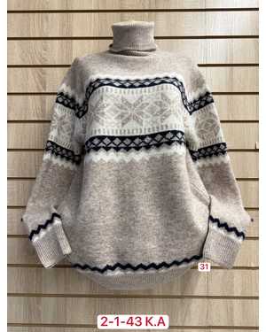 СВИТЕР ТКАНЬ 50% NYLON, 18% COTTON, 12% ARCLYC, 10% CASHMERE, 10% WOOL