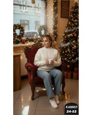 СВИТЕР ТКАНЬ ВЯЗАНЫЙ