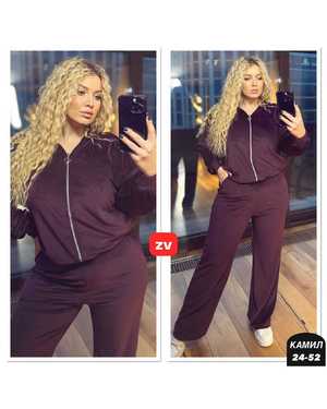 ЖЕНСКИЙ КОСТЮМ ТКАНЬ ЛОМАНЫЙ ВЕЛЮР