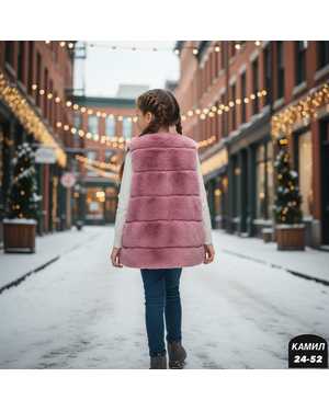 ЖИЛЕТ ТКАНЬ ИСКУССТВЕННЫЙ МЕХ