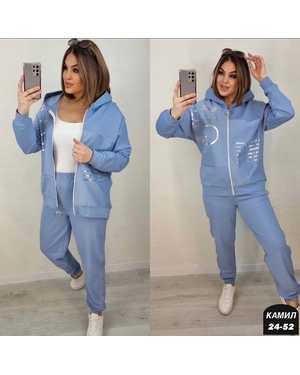 ЖЕНСКИЙ КОСТЮМ ДВОЙКА ТКАНЬ ТРИКОТАЖ