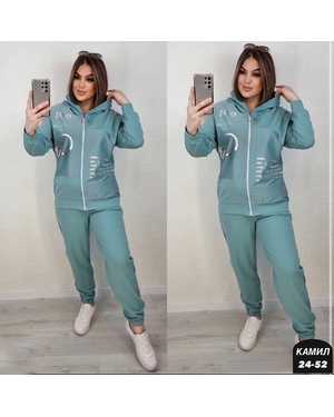 ЖЕНСКИЙ КОСТЮМ ДВОЙКА ТКАНЬ ТРИКОТАЖ