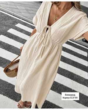 ПЛАТЬЕ В РАЗМЕР ТКАНЬ МУСЛИН (ХЛОПОК)