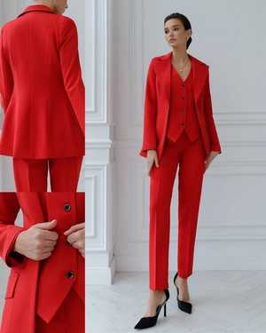 ЖЕНСКИЙ КОСТЮМ ТРОЙКА В РАЗМЕР ТКАНЬ КОСТЮМНАЯ ПАРИЖ