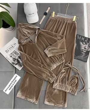 ЖЕНСКИЙ КОСТЮМ ТРОЙКА В РАЗМЕР ТКАНЬ БАМБУК