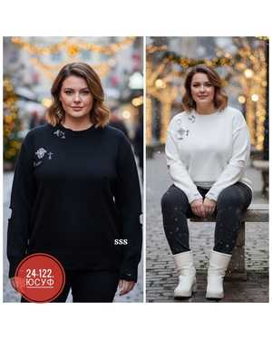 СВИТЕР ТКАНЬ ВЯЗНЫЙ, КАШЕМИР