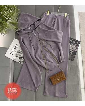 ЖЕНСКИЙ КОСТЮМ ТКАНЬ КАШЕМИР С СТРАЗАМИ