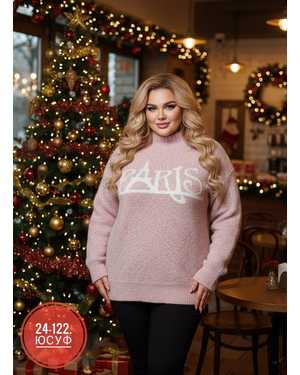 СВИТЕР ТКАНЬ ТЁПЛЫЙ ВЯЗКА