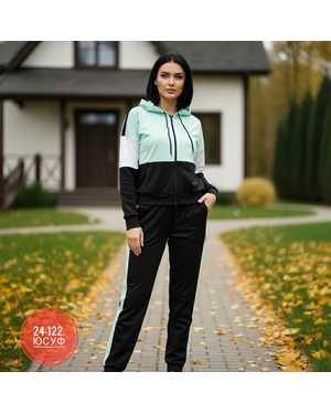 ЖЕНСКИЙ КОСТЮМ ДВОЙКА ТКАНЬ ТРИКОТАЖ