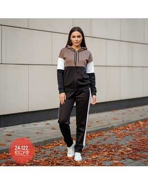 ЖЕНСКИЙ КОСТЮМ ДВОЙКА ТКАНЬ ТРИКОТАЖ