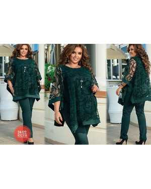 ЖЕНСКИЙ КОСТЮМ ТКАНЬ КРЕПУН + ГИПЮР