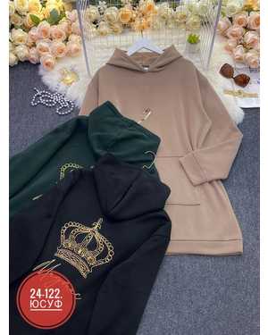 ЖЕНСКИЕ ПЛАТЬЕ, ТУНИКИ, САРАФАНЫ ТКАНЬ ФЛИС