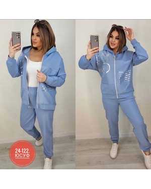 ЖЕНСКИЙ КОСТЮМ ДВОЙКА ТКАНЬ ТРИКОТАЖ