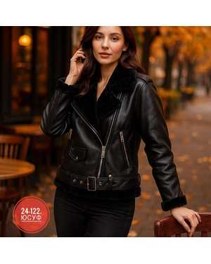 ДУБЛЁНКА ТКАНЬ ЭКОКОЖА, ИСКУССТВЕННЫЙ МЕХ