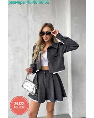 ЖЕНСКИЙ КОСТЮМ ТКАНЬ МИКРОВЕЛЬВЕТ