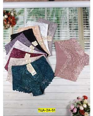 Женские трусики. Состав: Хлопок, Эластан. В упаковке 6шт один размер разные цвета