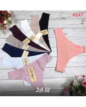 Женские трусики. Состав: Полиамид, эластан. В упаковке 6шт один размер разные цвета