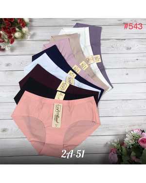Женские трусики. Состав: Полиамид, эластан. В упаковке 6шт один размер разные цвета
