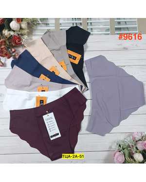 Женские трусики. Состав: Полиамид, эластан. В упаковке 6шт один размер разные цвета