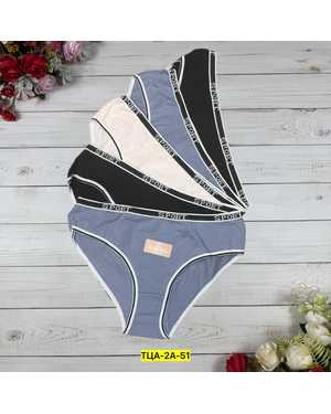 Женские трусики. Состав: Хлопок, эластан. В упаковке 5шт один размер разные цвета