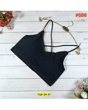 Женский топ с поролоном. Состав : Полиамид, эластан