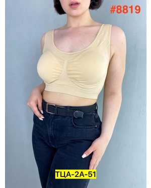 Женский топ с поролоном. Состав : Микрофибр