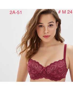 Женский Бюстгальтер полу поролон с косточками Состав: 93% Полиамид, 7% Эластан