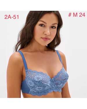 Женский Бюстгальтер полу поролон с косточками Состав: 93% Полиамид, 7% Эластан