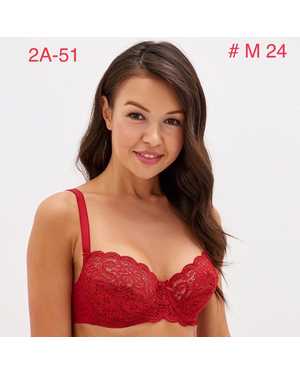 Женский Бюстгальтер полу поролон с косточками Состав: 93% Полиамид, 7% Эластан