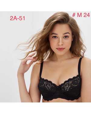 Женский Бюстгальтер полу поролон с косточками Состав: 93% Полиамид, 7% Эластан