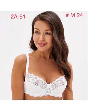 Женский Бюстгальтер полу поролон с косточками Состав: 93% Полиамид, 7% Эластан