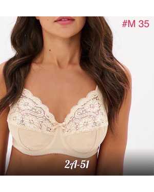Женский Бюстгальтер с косточками без поролона Состав: полиэстер, эластан