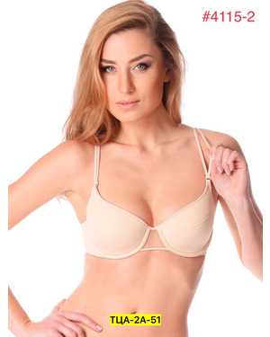 Женский Бюстгальтер тонкий поролон с косточками Состав: Хлопок, Полиамид, Эластан