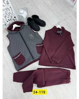 ЖЕНСКИЙ КОСТЮМ ДВОЙКА ТКАНЬ ФЛИС ЖЕЛЕТКА СИНТЕПОН