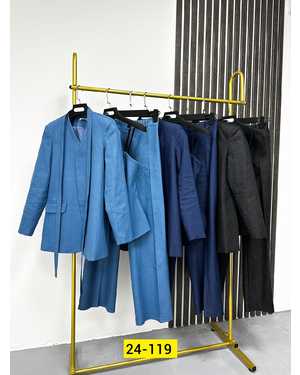 ЖЕНСКИЙ КОСТЮМ ТРОЙКА ТКАНЬ ДЖИНС