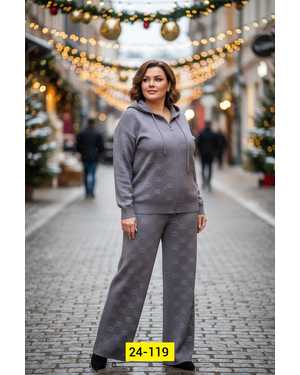 ЖЕНСКИЙ КОСТЮМ ДВОЙКА ТКАНЬ ВЯЗКА