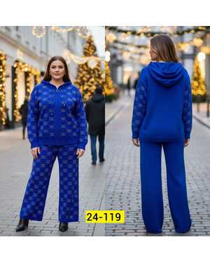 ЖЕНСКИЙ КОСТЮМ ДВОЙКА ТКАНЬ ВЯЗКА