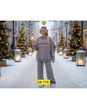 ЖЕНСКИЙ КОСТЮМ ДВОЙКА ТКАНЬ ВЯЗКА