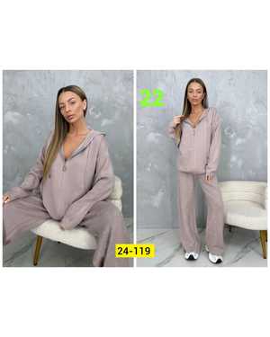 ЖЕНСКИЙ КОСТЮМ ДВОЙКА ТКАНЬ ВЯЗКА