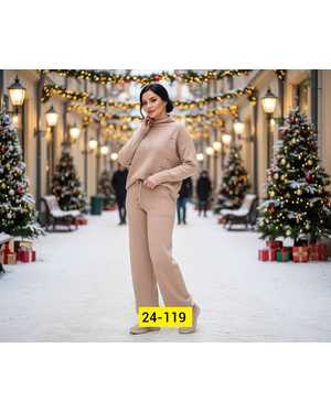 ЖЕНСКИЙ КОСТЮМ ДВОЙКА ТКАНЬ ВЯЗКА