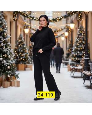 ЖЕНСКИЙ КОСТЮМ ДВОЙКА ТКАНЬ ВЯЗКА